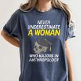 Graduation Student Who Majors In Anthropology Women's Comfort Colors T-Shirt Denim