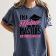 Graduation T Shirt For Mom Mother With A Master's Degree Tee Women's Comfort Colors T-Shirt Denim