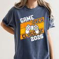 Graduation Video Gamer Game Over Class Of 2026 Senior Women's Comfort Colors T-Shirt Denim
