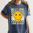 Groovy Next Stop 2nd Grade 1st Grade Graduation 2025 Premium Women's Comfort Colors T-Shirt Denim