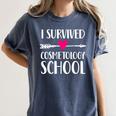 Hairstylist Cosmetology School Graduation Graduate Tee Women's Comfort Colors T-Shirt Denim