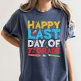 Happy Last Day Of 3rd Grade Shirt Third Grade Graduation Women's Comfort Colors T-Shirt Denim
