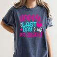 Happy Last Day Of First 1st Grade Teacher Student Graduation Women's Comfort Colors T-Shirt Denim