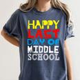 Happy Last Day Of Middle School Graduation Women's Comfort Colors T-Shirt Denim