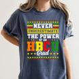 HBCU Grad Historically College Graduation Women's Comfort Colors T-Shirt Denim