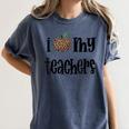 I Heart My Teachers I Love My Teachers Graduation Kids Teens Women's Comfort Colors T-Shirt Denim