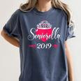 High School 2019 Senior Graduation Shirt Girls Daughter Women's Comfort Colors T-Shirt Denim