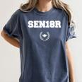 High School College Senior Graduation TShirt 2018 Women's Comfort Colors T-Shirt Denim