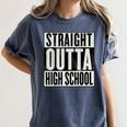 High School Graduation 2018 Grad For Him And Her Women's Comfort Colors T-Shirt Denim