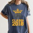 High School King Graduation Shirt Class Of 2018 Seniors Women's Comfort Colors T-Shirt Denim