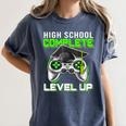 High School Level Complete Class Of 2024 Graduation Women's Comfort Colors T-Shirt Denim