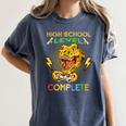 High School Level Complete Gamer Graduation Dinosaur 2021 Women's Comfort Colors T-Shirt Denim