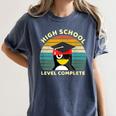 High School Level Complete Graduation Senior Students Women's Comfort Colors T-Shirt Denim