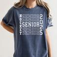 Hockey Senior Night Hockey Senior 2025 Graduation 38 Women's Comfort Colors T-Shirt Denim