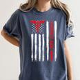 Hospice Aide American Flag Nurses Graduation Medical Women's Comfort Colors T-Shirt Denim