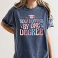 Now Hotter By One Degree Graduation Women's Comfort Colors T-Shirt Denim