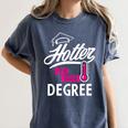 Hotter By One Degree Graduation Women's Comfort Colors T-Shirt Denim