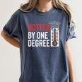 Hotter By One Degree Phd MBA College Graduation Women's Comfort Colors T-Shirt Denim