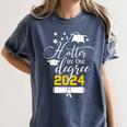 Hotter By One Degree Senior 2024 Class Of 2024 Graduation Women's Comfort Colors T-Shirt Denim