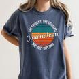 Journalism Graduation Senior Graduate Senioritis College Women's Comfort Colors T-Shirt Denim