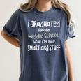 Junior High Graduate 2024 Middle School Graduation Women's Comfort Colors T-Shirt Denim