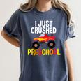 I Just Crushed Preschool Monster Graduation Pre-K Shirt Women's Comfort Colors T-Shirt Denim