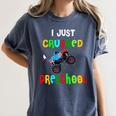 I Just Crushed Preschool Monster Graduation Women's Comfort Colors T-Shirt Denim