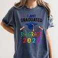 I Just Graduated 5th Grade Graduation Class 2022 Graduate Women's Comfort Colors T-Shirt Denim