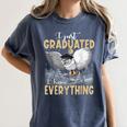 I Just Graduated I Know Everything Graduation Women's Comfort Colors T-Shirt Denim