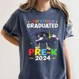 I Just Officially Graduated Pre k Graduation 2024 Pre-K Kids Women's Comfort Colors T-Shirt Denim