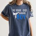 Karate Boy 10 Year Old Kids Shirt Graduation Women's Comfort Colors T-Shirt Denim