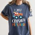 Kids I Just Crushed Preschool Monster Graduation Pre-K Shirt Women's Comfort Colors T-Shirt Denim