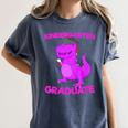 Kids Kindergarten Graduation Idea For Girls Dinosaur Women's Comfort Colors T-Shirt Denim
