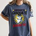 Kids Kindergarten Nailed It Shirt 2019 Shark Graduation Tee Women's Comfort Colors T-Shirt Denim