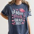 Kids Little Miss Pre-K Grad 2025 Preschool Girls Prek Graduation Women's Comfort Colors T-Shirt Denim