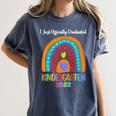 Kids I Officially Graduated Kindergarten Graduation Class Of 2022 Women's Comfort Colors T-Shirt Denim