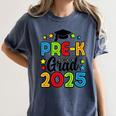 Kids Pre-K Grad 2025 Preschool Prek Graduation Women's Comfort Colors T-Shirt Denim