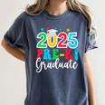 Kids Pre-K Graduate 2025 Preschool Graduation Class Of 2025 Kids Women's Comfort Colors T-Shirt Denim