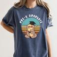 Kids Pre-K Graduate Sloth Cap And Gown Cute Preschool Graduation Women's Comfort Colors T-Shirt Denim