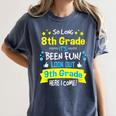 Kids So Long 8th Grade Graduation Here I Come 9th Grade Women's Comfort Colors T-Shirt Denim