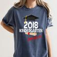 Kindergarten 2018 NAILED IT Graduation Graduate Women's Comfort Colors T-Shirt Denim