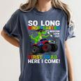 Kindergarten Graduate 2025 Kindergarten Graduation Dino Trex Women's Comfort Colors T-Shirt Denim