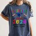 Kindergarten Graduation Class 2024 1st Grade Here I Come Women's Comfort Colors T-Shirt Denim