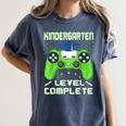 Kindergarten Graduation Level Complete Gamer Class 2024 Kids Women's Comfort Colors T-Shirt Denim