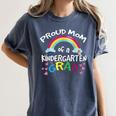 Kindergarten Graduation Proud Mom Son Daughter Women's Comfort Colors T-Shirt Denim