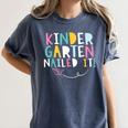 KINDERGARTEN Graduation TShirt 2018 Last Day Of School Women's Comfort Colors T-Shirt Denim