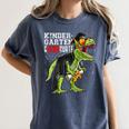 Kindergarten Grawrduate Dinosaur Graduation Cap Shirt Women's Comfort Colors T-Shirt Denim