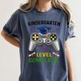 Kindergarten Level Complete Graduation Class 2023 Gamer Kids Women's Comfort Colors T-Shirt Denim