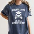 Kindergarten Level Complete Retro Graduation Video Gamer Women's Comfort Colors T-Shirt Denim