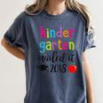 Kindergarten Nailed It 2018 Class Graduation T-Shirt Women's Comfort Colors T-Shirt Denim